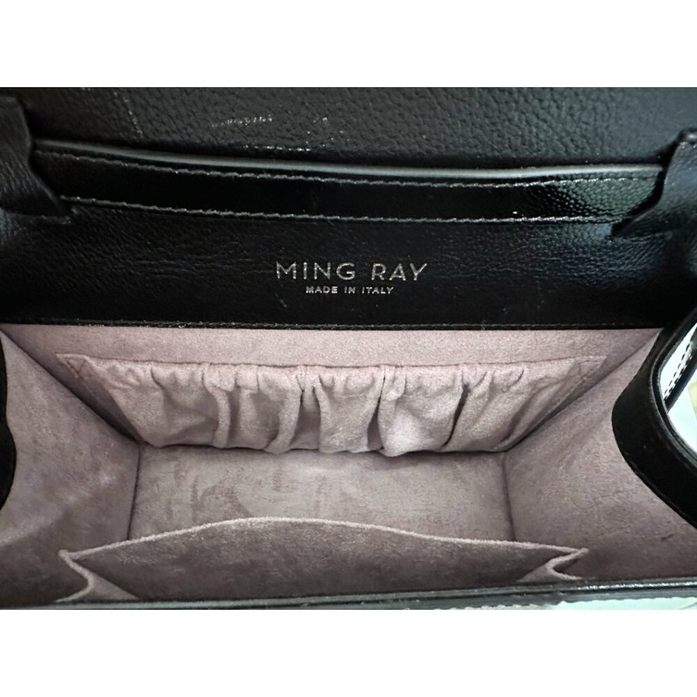 Ming Ray Leather Striped Handle Bag - Picture 3 of 4